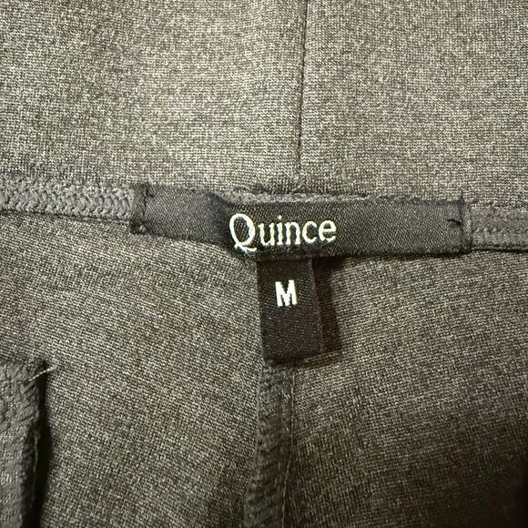 Quince Ultra-Stretch Ponte Kick Flare Pants Charcoal Medium EUC - Picture 6 of 8
